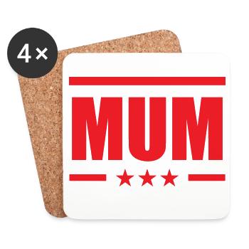 Mommy I Love You - Mother's Day - Coasters (set of 4) - white - Front