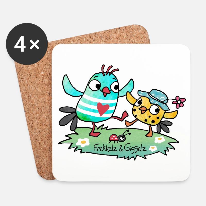 Raise your hands - Coasters (set of 4) - white