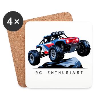 Voiture RC - Dessous de verre (lot de 4) - blanc - Devant