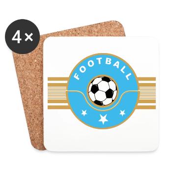 Football - Coasters (set of 4) - white - Front