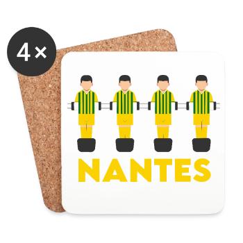 Nantes - Dessous de verre (lot de 4) - blanc - Devant