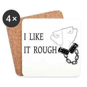 I Like it Rough - Coasters (set of 4) - white - Front