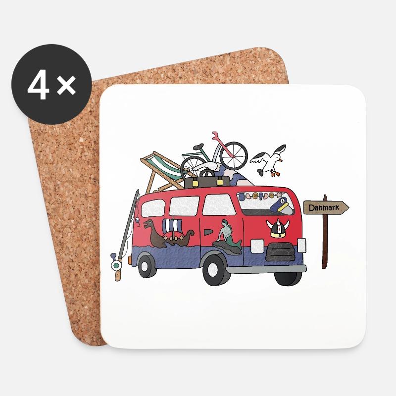 Camper Hygge Daenemark - Untersetzer (4er-Set) - Weiß