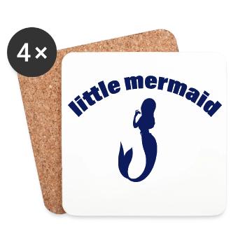 MERMAID - Untersetzer (4er-Set) - Weiß - Vorne