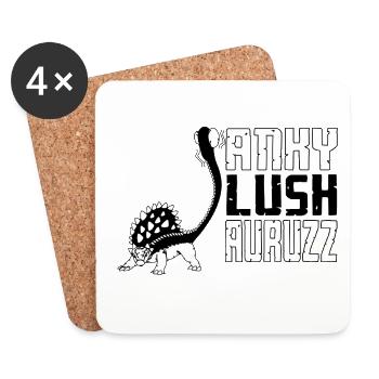 Lush Sexy Dinosaur T-Shirt - Coasters (set of 4) - white - Front