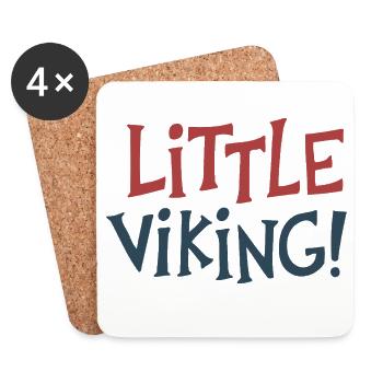 Little Viking Fun - Coasters (set of 4) - white - Front