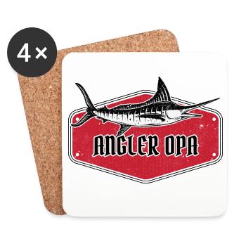PÊCHEUR GRAND-PÈRE MARLIN MODERNE - Dessous de verre (lot de 4) - blanc - Devant