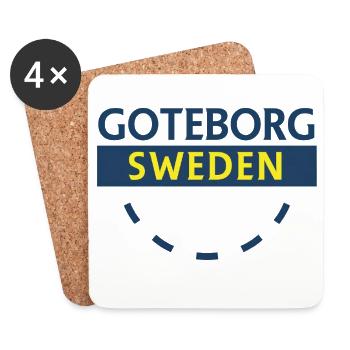 Göteborg Sweden City Emblem - Untersetzer (4er-Set) - Weiß - Vorne