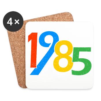 40. Geburtstag Jahrgang 1985 40 Jahre Geschenke - Untersetzer (4er-Set) - Weiß - Vorne