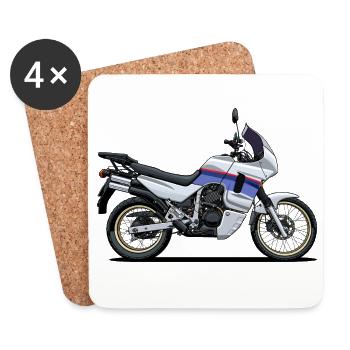 Vélo d’aventure - Dessous de verre (lot de 4) - blanc - Devant