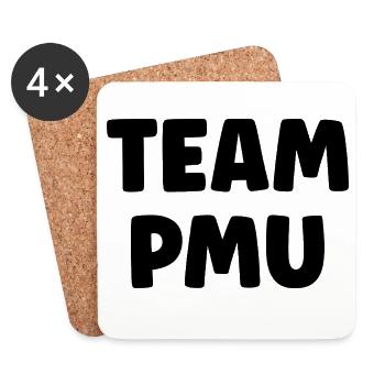 Humour PMU - Dessous de verre (lot de 4) - blanc - Devant