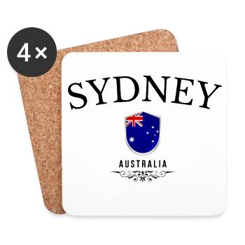 Souvenir Sydney, Sydney, Australien - Untersetzer (4er-Set) - Weiß - Vorne