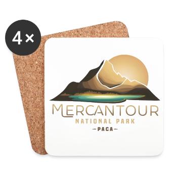 Mercantour National Park Southern Alps Valley - Coasters (set of 4) - white - Front
