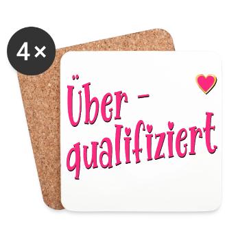Overqualified Job Career - Coasters (set of 4) - white - Front