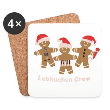 Musicien de la Gingerbread Crew - Dessous de verre (lot de 4) - blanc - Devant