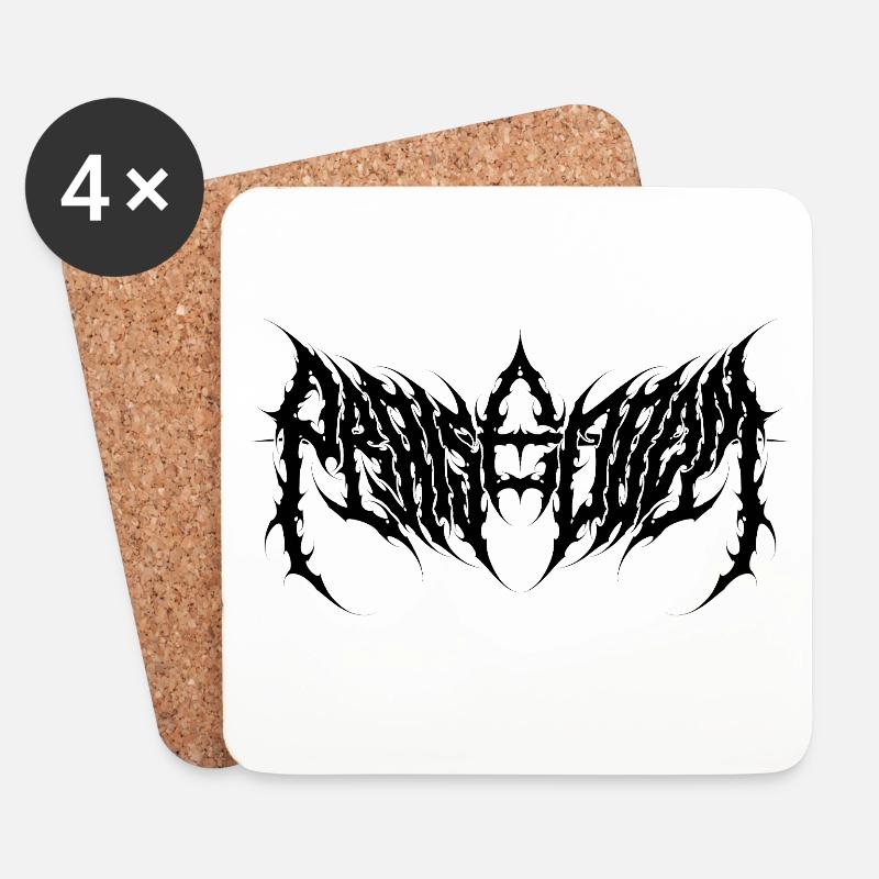 Praise Doom - black - Untersetzer (4er-Set) - Weiß