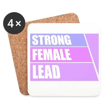 Strong Female Lead Feminism Empowerment Women - Coasters (set of 4) - white - Front