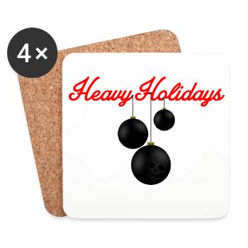 HEAVY HOLIDAYS - Untersetzer (4er-Set) - Weiß - Vorne