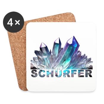 Schurfer - Untersetzer (4er-Set) - Weiß - Vorne