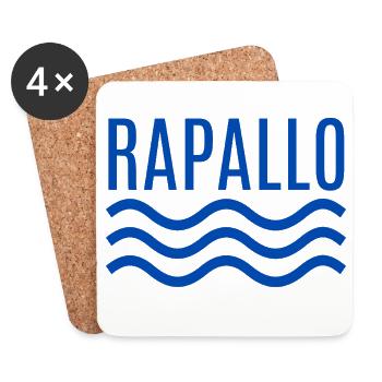 Rapallo Seawave-Emblem - Untersetzer (4er-Set) - Weiß - Vorne