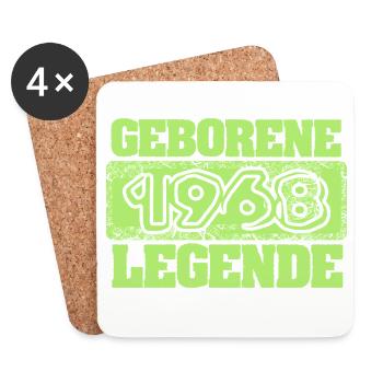 1968 - Untersetzer (4er-Set) - Weiß - Vorne