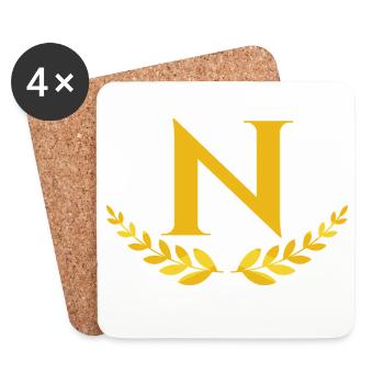 N - Coasters (set of 4) - white - Front