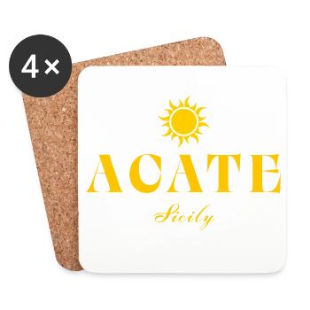 ACATE Sicily Sun - Dessous de verre (lot de 4) - blanc - Devant