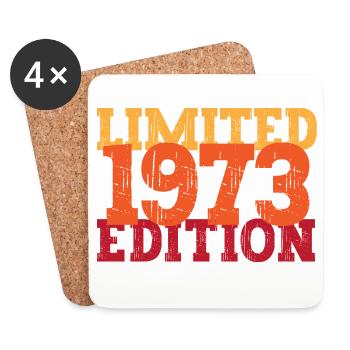 Millésime 1973 - Dessous de verre (lot de 4) - blanc - Devant