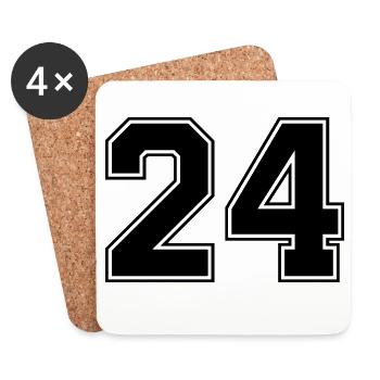 24 - Coasters (set of 4) - white - Front