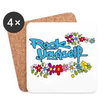 Rock Yourself  - Untersetzer (4er-Set) - Weiß - Vorne