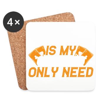Gambling Fan Is My One & Only Casino - Coasters (set of 4) - white - Front