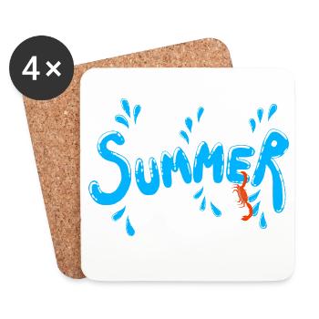 Splish Splash 2 - Untersetzer (4er-Set) - Weiß - Vorne