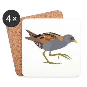 Chick Crake - Untersetzer (4er-Set) - Weiß - Vorne