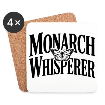 Monarch Whisperer - Coasters (set of 4) - white - Front