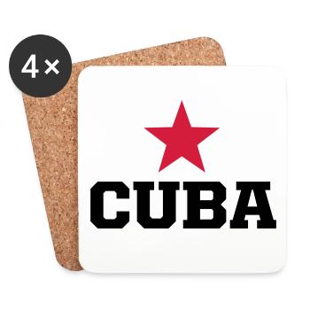 cuba revolucion - Dessous de verre (lot de 4) - blanc - Devant