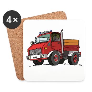 FeuerMog - Untersetzer (4er-Set) - Weiß - Vorne