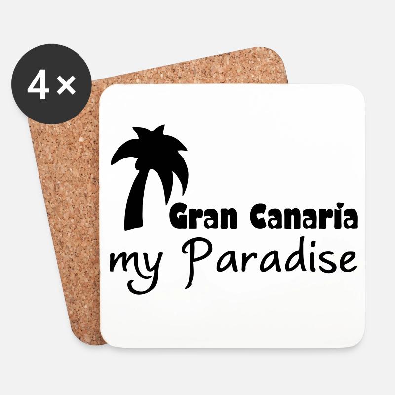 Gran Canaria Paradise Urlaub Geschenk - Untersetzer (4er-Set) - Weiß
