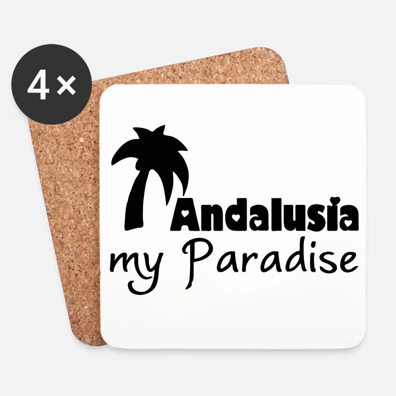 Andalusia Paradise Andalusien Urlaub Geschenk - Untersetzer (4er-Set) - Weiß