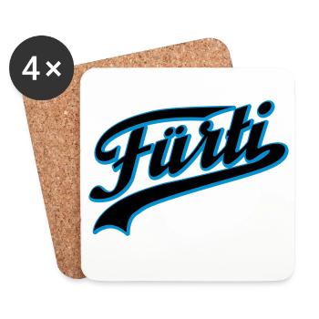 Fürti Schatten - Untersetzer (4er-Set) - Weiß - Vorne