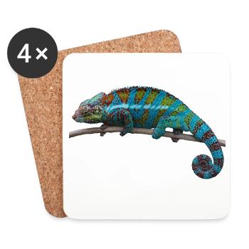 chameleon - Coasters (set of 4) - white - Front