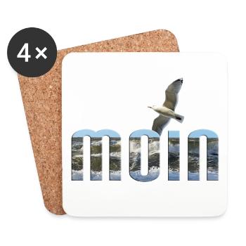 Moin - Untersetzer (4er-Set) - Weiß - Vorne