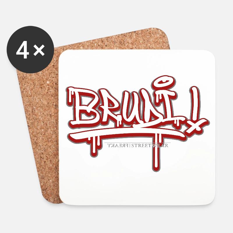 Brudi - Untersetzer (4er-Set) - Weiß