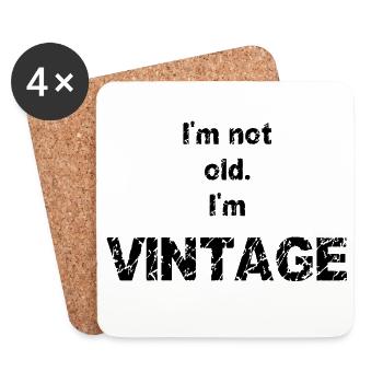 Vintage - Coasters (set of 4) - white - Front