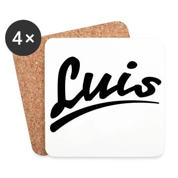 luis | Luis - Dessous de verre (lot de 4) - blanc - Devant