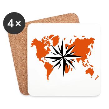 welt_1 - Coasters (set of 4) - white - Front