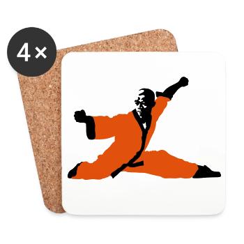 Kung fu - Untersetzer (4er-Set) - Weiß - Vorne