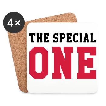 The Special One - Dessous de verre (lot de 4) - blanc - Devant
