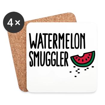 Watermelon smuggler - Untersetzer (4er-Set) - Weiß - Vorne