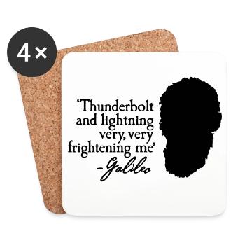 Galileo - Thunderbolt and lightning very... 2clr - Coasters (set of 4) - white - Front