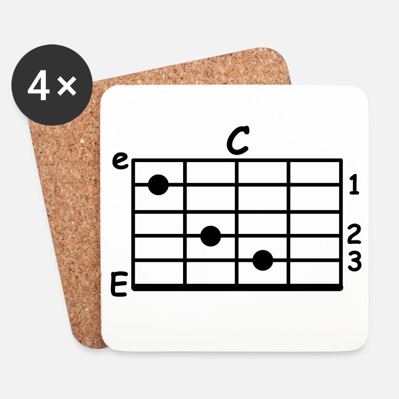 chord - Coasters (set of 4) - white